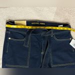 Michael Kors Dark Blue Jeans with Tie Waist Size 10 Photo 7
