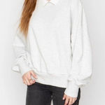 CALLAHAN KNITWEAR Diana‎ Polo Sweatshirt Sz Sm Gray Photo 0