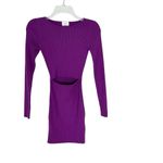 Aritzia Wilfred Free Cut Out Knit Ling Sleeve Mini Dress Bodycon Purple Size XS Photo 7