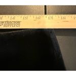 Chico's  Womens 2 US 12 Black Velvet Ankle Pants Pull On Preppy Career Holiday Photo 5