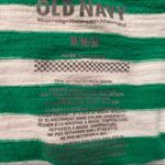 Old Navy ||  Maternity green/white striped top Photo 4