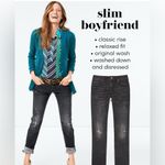 CAbi  Boyfriend Slim Fit Black Distressed Jeans Photo 3