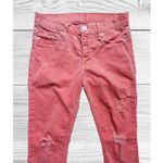 Hudson Los Angeles Pants Women 27 Peach Skinny Made In USA Distressed Shred Photo 6