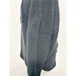 Victoria’s Secret Pink Women's Half Zip Pullover Sherpa Hoodie Black Size Medium Black Photo 6