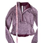 Lululemon Always Alert 1/2 Zip in Heathered Garnet Photo 12