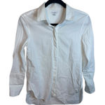 Cuyana White Cotton Blend Button Down Tunic Blouse Photo 0