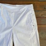 FOIL Pump It Up White Trapeze Barrel Leg Pull On Pants Photo 11
