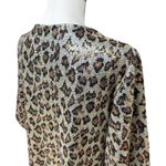 L&B Open Front Mid Length Kimono Leopard Sequin Small Photo 3