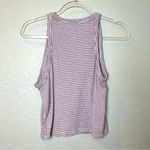 American Eagle  Soft & Sexy High Neck Striped Sleeveless Top Size L Photo 4