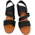 Lucky Brand  Women's Rhodette High Heel Sandal‎ Black Nubuck Leather Size 11M Photo 7