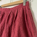Modcloth  pink swing high waist eyelet skirt M Photo 2