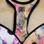 PINK - Victoria's Secret Victoria’s Secret Pink Yoga Sports Bra – Polka Dot & Watercolor Racerback Photo 1