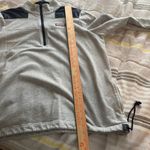 Vineyard Vines 1/4 Zip Pullover Women’s Size XL Grey Navy Blue Sweatshirt Top Photo 5