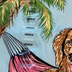 Simply Southern Aqua Sandy Paws Sun-Kissed Nose Dog Shirt Sz M Photo 2