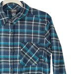 Outdoor Research Kulshan Flannel Tunic Blue Plaid Button Front Shirt Womens Med Photo 2