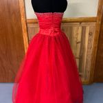Tiffany Designs Red ball gown Photo 5