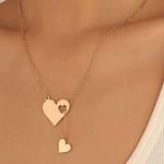 Gold Heart charm necklace:).. Dainty and cute!! Photo 0