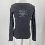 Harley Davidson Glacier Kalispell Montana Long Sleeve Logo T-Shirt Size Small Photo 3