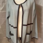 Elle  Gray Sweater with Black Accents Photo 1