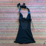 BLACK SHEER FRINGE SEXY WESTERN SLIP DRESS Photo 9