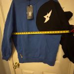 GENANX. Asymmetrical Color Sleeve Stereoscopic Lightning Dinosaur. Blue Size L Photo 11