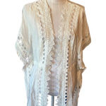 Elan White Coverup Size S Lace Trim Photo 0
