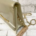 Stuart Weitzman Vintage Metallic Patent Leather Chain Strap Crossbody Bag Photo 6