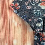 Erika Blue Ariella Floral V-Neck Short Sleeve T Shirt Photo 7