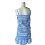VICI NWOT  Carmella Smocked Gingham Tie Strap Picnic Dress Blue XL Photo 3