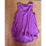 Ralph Lauren Lauren  L Pure Lilac Layered High Low Sleeveless Top NWT Photo 5