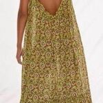 Anthropologie by  flounced citron printed lounge maxi dress Photo 1
