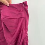 Lulus  Happy Hour Chic Magenta Satin Ruched One-Shoulder Mini Dress size small Photo 7