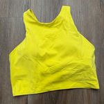 Athleta Yellow Racerback Sports Bra Tank Top Crop Top Size M Photo 1