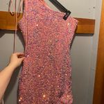 Lucy in the Sky Pink Sequence  Dress Photo 1