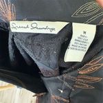 French Laundry Women's M Silk Black Beaded Embroidered Blazer Career Jacket Photo 7