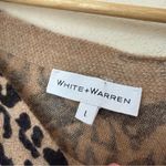 White + Warren 100% Cashmere Animal Print Sweater – Size Large Photo 2