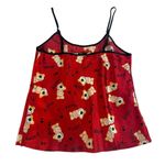 Fashion Bug Vtg Womens Red Teddy Bear Satiny Camisole Pajama Set 90s Y2K Size S Photo 10