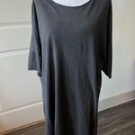 American Vintage Casual Gray Oversized T-Shirt Dress Photo 0