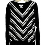 Liz Claiborne  Black Chevron Sweater nwt Photo 0