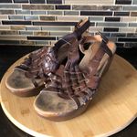 JCPenney‎ YUU Dora wedge sandals size 10 Brown Photo 1