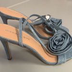Madden Girl  Women's Size 9.5 Blooming‎ Denim Flower strap heel Shoes elegant Photo 0