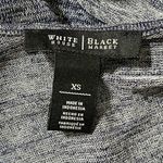 WHBM Fashion Top Marled Blue Choker Draped Size XS Extra Small Photo 5