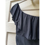 La Blanca Island Goddess Off the Shoulder Ruffle Swimsuit One Piece Black S Photo 1