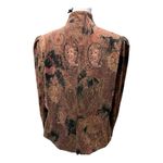 Dana Buchman Womens  Brown burgundy Green Floral Brocade Print Blazer Jacket 16 Photo 2