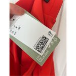 H&M red/orange pants size small high waisted with buttons shorts NWT Photo 2