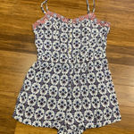 American Eagle  Romper Womens Size XS‎ White Button Front Sleeveless Casual Boho Photo 0
