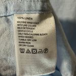 Tommy Bahama Sleeveless Linen Top Women's XS Button Down Blue Blouse Lagenlook Photo 2