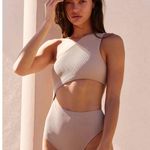 Beach Riot Celine One Piece Swim, Tan, Small Photo 1