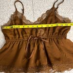 American Eagle Prettiest Lace Cami Brown Babydoll Tank Top Women’s Size XS Photo 4