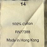 J.Crew Vintage purple and white 100% cotton skirt with POCKETS. Size 14. EUC Photo 9